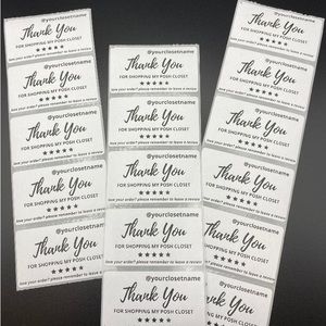 500 Personalized Custom Lot Bundle Thermal Labels PoshMark Closet Name O…